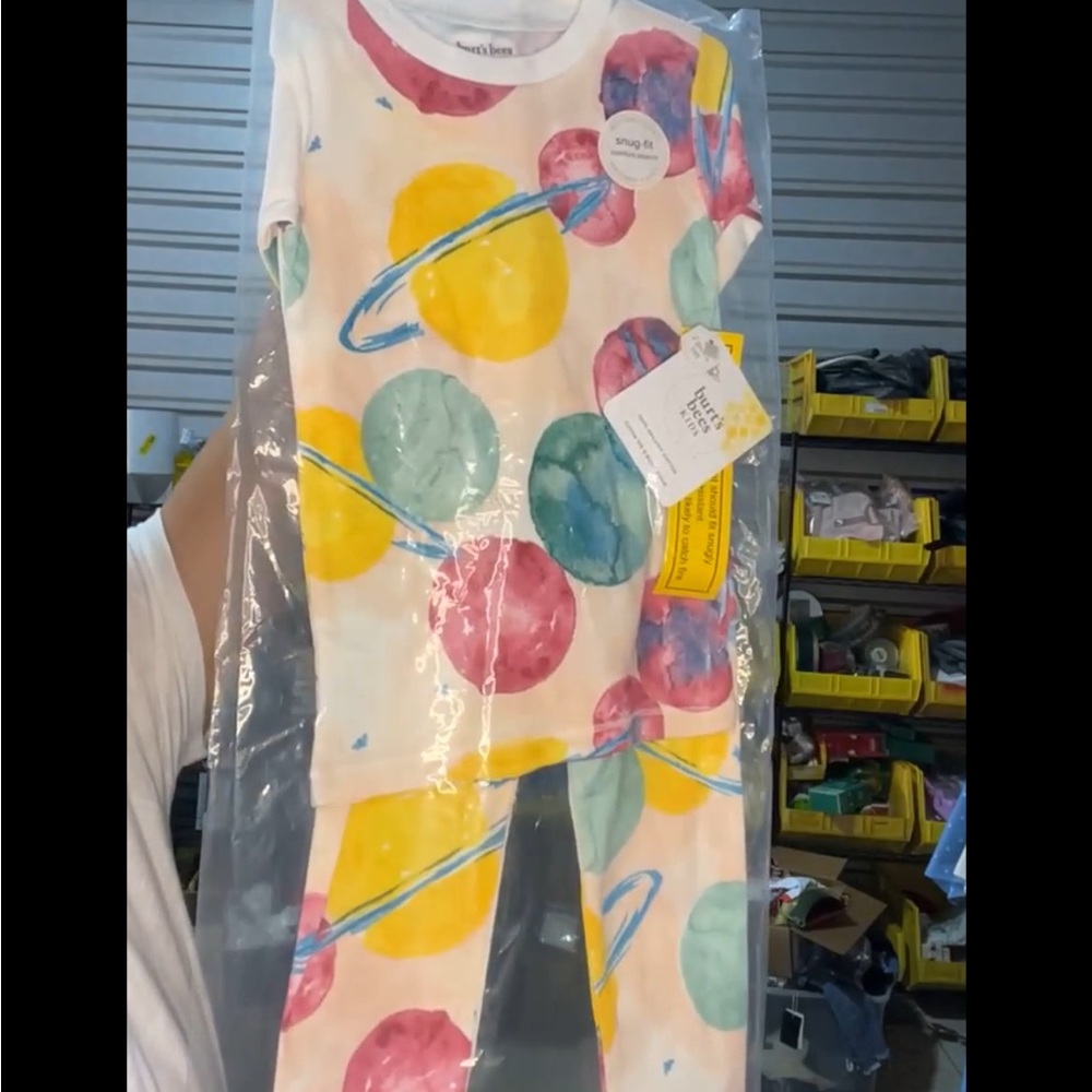Burt's Bees Baby Yellow and Red Pajama Sets Vibrant and Comfortable